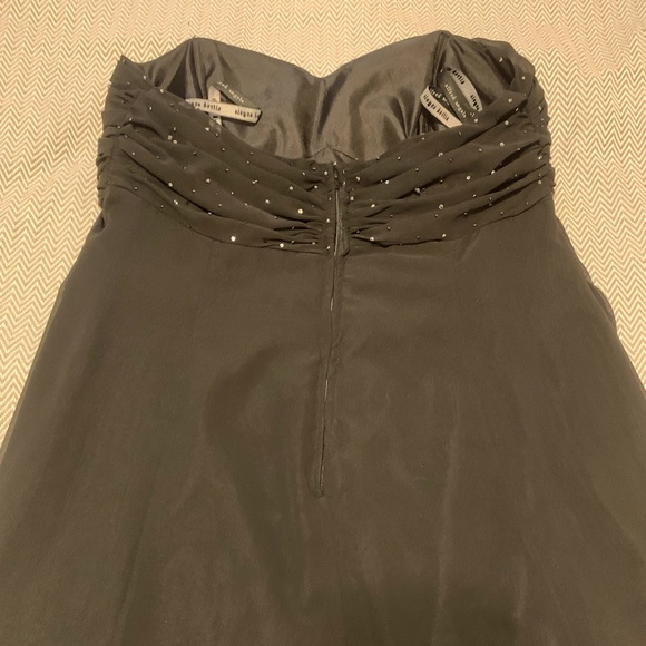 Alfred Angelo long strapless evening gown. Sweetheart neckline w/ rhinestones. - Picture 5 of 7